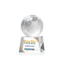 Soccer Ball Full Color Globe on Small Crystal Trophy