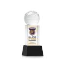 Basketball Full Color on Belcroft Black Globe Crystal Trophy