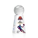 Basketball Full Color Globe on Tall Crystal Trophy