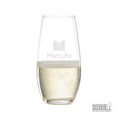 RIEDEL Stemless Flute - 9.25oz - Deep Etch - Champagne Glasses