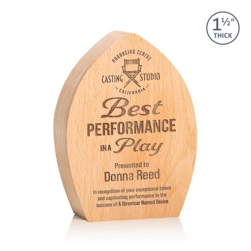 Awards and Plaques - Eco-Friendly Trophies - Silverstone Peaks Wood Trophy