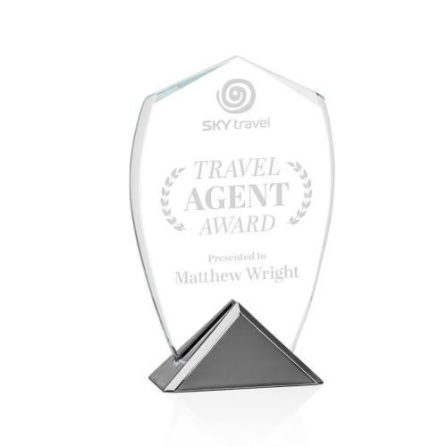 Awards and Plaques - Crystal Trophies - Catania Peaks Crystal Trophy