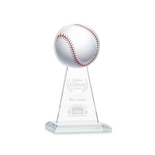 Awards and Plaques - Crystal Trophies - Edenwood Baseball Clear Towers Crystal Trophy