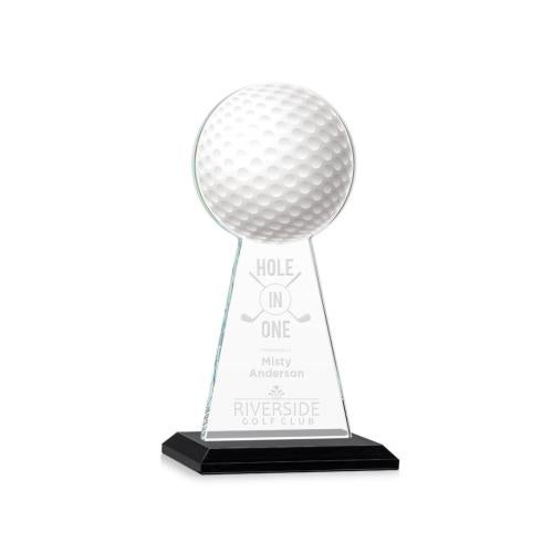Awards and Plaques - Crystal Trophies - Edenwood Golf Black Towers Crystal Trophy