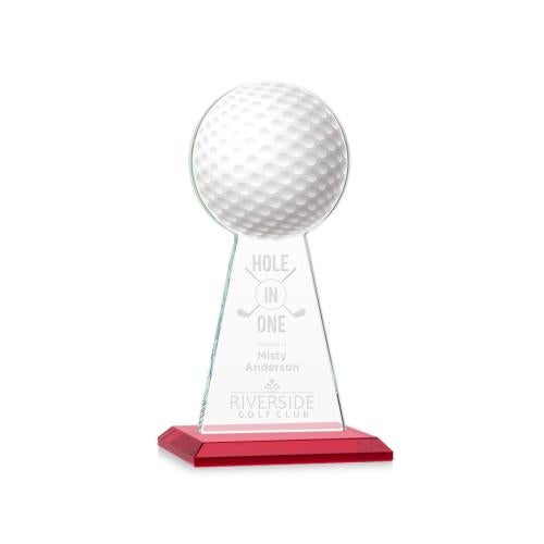 Awards and Plaques - Crystal Trophies - Edenwood Golf Red Towers Crystal Trophy