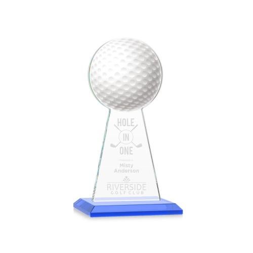 Awards and Plaques - Crystal Trophies - Edenwood Golf Sky Blue Towers Crystal Trophy