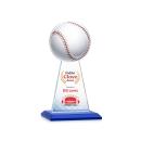 Edenwood Baseball Full Color Blue Towers Crystal Trophy
