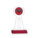 Laidlaw Full Color/Etch Red Towers Crystal Trophy