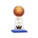 Edenwood Basketball Full Color Blue Towers Crystal Trophy