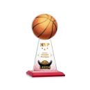 Edenwood Basketball Full Color Red Towers Crystal Trophy