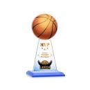 Edenwood Basketball Full Color Sky Blue Towers Crystal Trophy