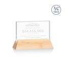 Paris Starfire/Bamboo (Horiz) Rectangle Wood Trophy