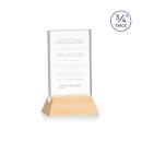 Paris Starfire/Bamboo (Vert) Rectangle Wood Trophy