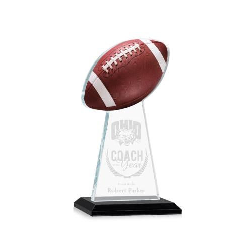 Awards and Plaques - Crystal Trophies - Edenwood Football Black Towers Crystal Trophy