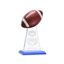 Edenwood Football Sky Blue Towers Crystal Trophy