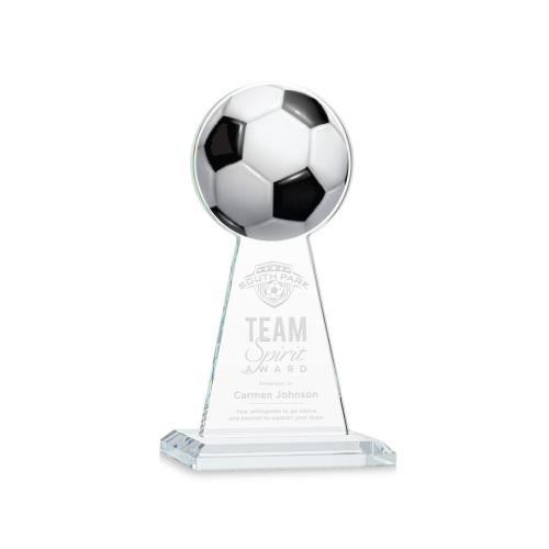 Awards and Plaques - Crystal Trophies - Edenwood Soccer Clear Towers Crystal Trophy