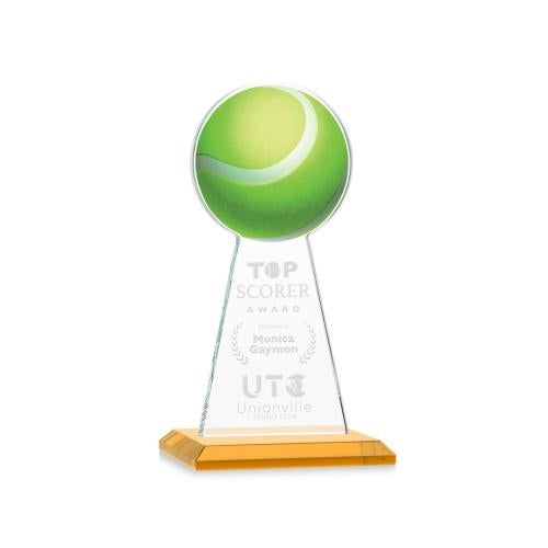 Awards and Plaques - Crystal Trophies - Edenwood Tennis Amber Towers Crystal Trophy
