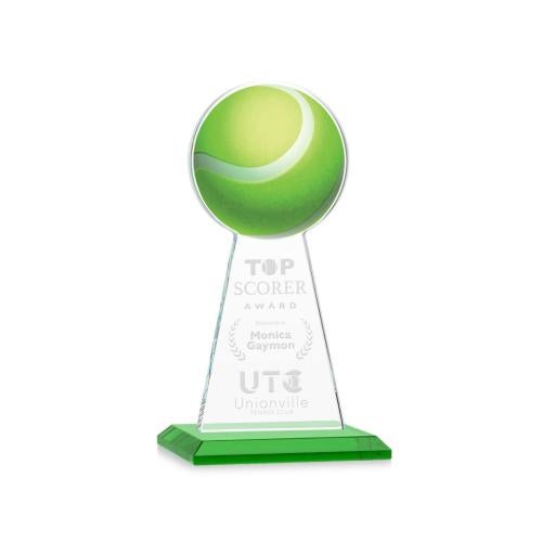 Awards and Plaques - Crystal Trophies - Edenwood Tennis Green Towers Crystal Trophy