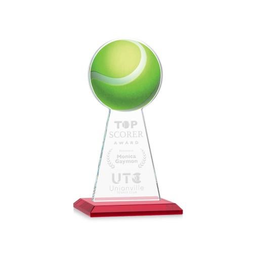 Awards and Plaques - Crystal Trophies - Edenwood Tennis Red Towers Crystal Trophy