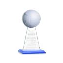 Edenwood Volleyball Sky Blue Towers Crystal Trophy