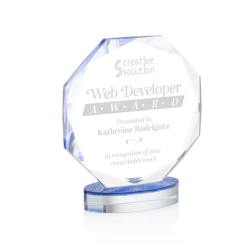 Awards and Plaques - Crystal Trophies - Romsley Polygon Crystal Trophy