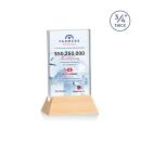 Paris Full Color Starfire/Bamboo (Vert) Rectangle Wood Trophy
