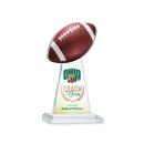 Edenwood Football Full Color Clear Towers Crystal Trophy