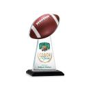 Edenwood Football Full Color Black Towers Crystal Trophy