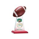 Edenwood Football Full Color Red Towers Crystal Trophy