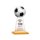 Edenwood Soccer Full Color Amber Towers Crystal Trophy