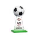 Edenwood Soccer Full Color Green Towers Crystal Trophy