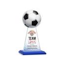 Edenwood Soccer Full Color Blue Towers Crystal Trophy