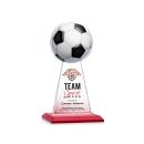 Edenwood Soccer Full Color Red Towers Crystal Trophy