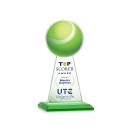 Edenwood Tennis Full Color Green Towers Crystal Trophy