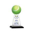 Edenwood Tennis Full Color Black Towers Crystal Trophy