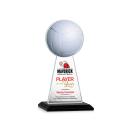 Edenwood Volleyball Full Color Black Towers Crystal Trophy
