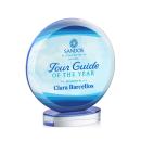 Farlow Full Color Circle Crystal Trophy