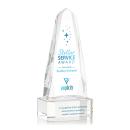 Geneva Full Color on Base Clear Obelisk Crystal Trophy
