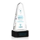 Geneva Full Color on Base Black Obelisk Crystal Trophy