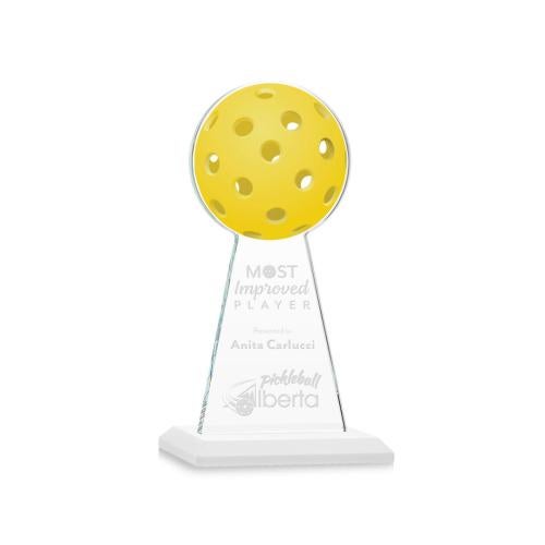 Awards and Plaques - Crystal Trophies - Edenwood Pickleball Fagan Towers Crystal Trophy