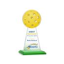 Edenwood Pickleball Full Color Green Towers Crystal Trophy