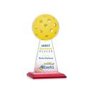 Edenwood Pickleball Full Color Red Towers Crystal Trophy
