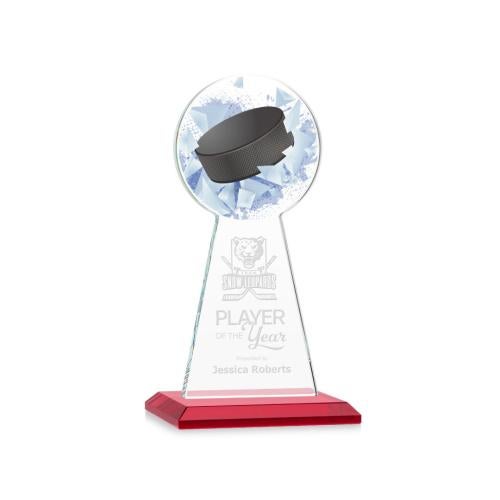 Awards and Plaques - Crystal Trophies - Edenwood Hockey Red Towers Crystal Trophy