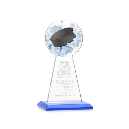 Awards and Plaques - Crystal Trophies - Edenwood Hockey Sky Blue Towers Crystal Trophy