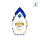 Marinello Full Color Blue Peaks Crystal Trophy