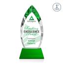Marinello Full Color on Base Green Peaks Crystal Trophy
