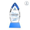 Marinello Full Color on Base Sky Blue Peaks Crystal Trophy