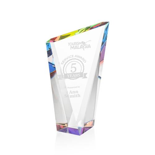 Awards and Plaques - Crystal Trophies - Maher Prismatic Peaks Crystal Trophy