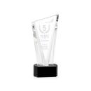 Maher on Half Round Base Black Peaks Crystal Trophy