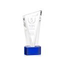 Maher on Half Round Base Blue Peaks Crystal Trophy